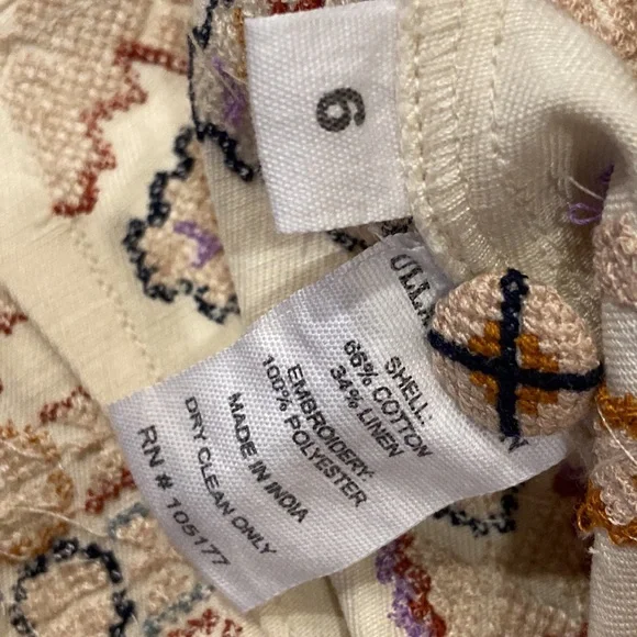 Ulla Johnson Safa Trousers Embroidered Pants Harem Style - Picture 9 of 10